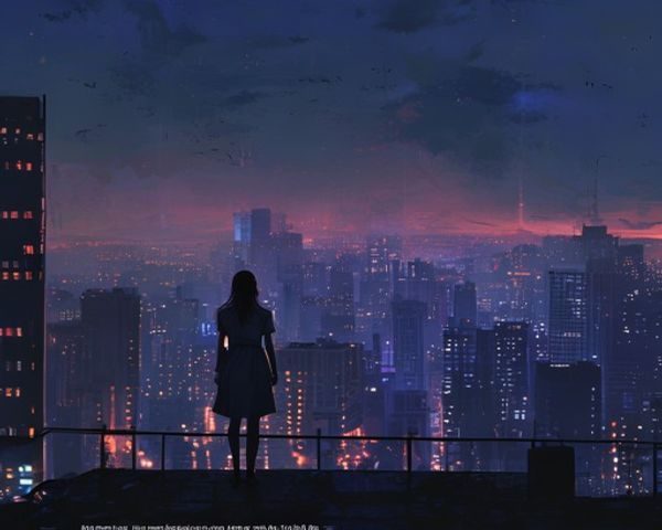 都市情感小说剑君1女主角林晚晴站在城市夜景前的独立形象插图